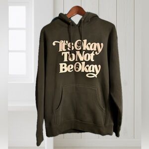 Forest Green Hoodie with Motivational Print